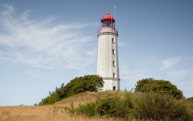 Der Leuchtturm Dornbusch auf Hiddensee