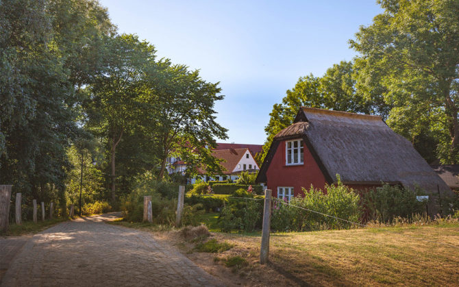Reetgedecktes Haus in Kloster auf Hiddensee